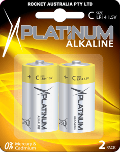 PLATINUM 6x2pk C ALKALINE YELLOW