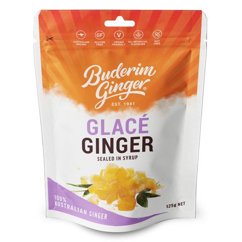 BUDERIM 12x125gm GLACE GINGER