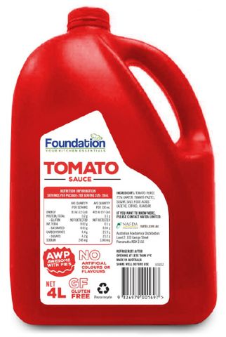 FOUNDATION 4LT(3)TOMATO SAUCE