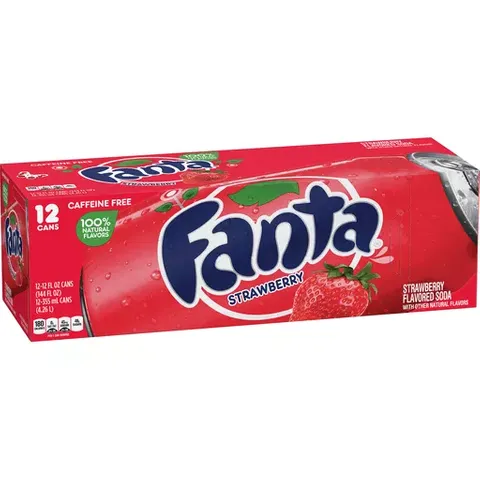 FANTA STRAWBERRY 12x355ml FRIDGE PACK