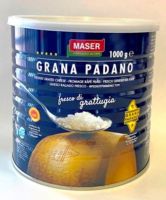 MASER (6) 1kg GRATED GRANA PADANO DOP