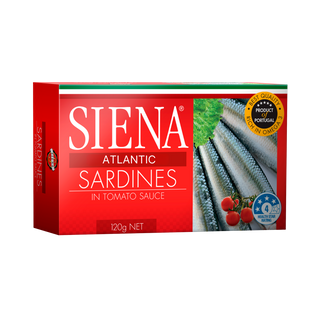 SIENA (4) 12x120g SARDINES TOMATO SAUCE