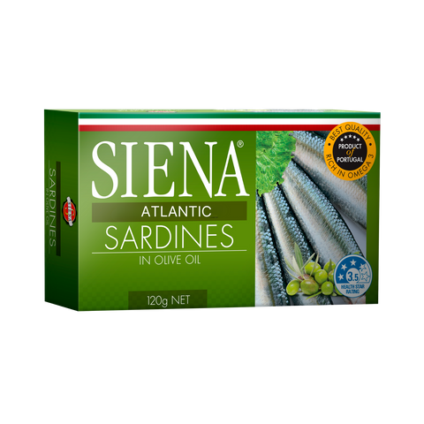 SIENA (4) 12x120g SARDINES OLIVE OIL