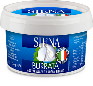 SIENA 12x125gm TUB BURRATA