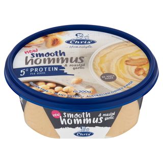 CHRIS' 8x200gm HOMESTYLE HOMMUS DIP