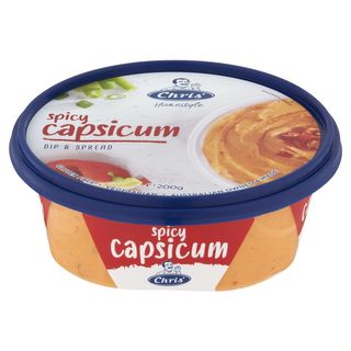 CHRIS' 8x200gm HOMESTYLE SPICY CAPSICUM