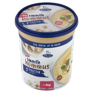 CHRIS' (6) 1kg HOMESTYLE HOMMUS DIP