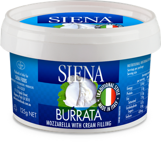 SIENA 12x125gm TUB BURRATA