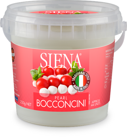 SIENA 8x220gm COWS MILK PEARL BOCCONCINI