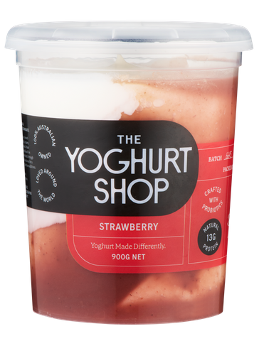 TYS 4x900gm STRAWBERRY GREEK YOGHURT