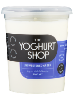 TYS 4x900gm UNSWEETENED GREEK YOGHURT