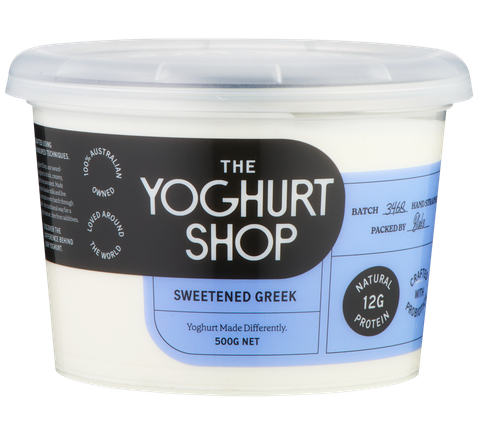 TYS 6x500gm SWEETENED GREEK YOGHURT