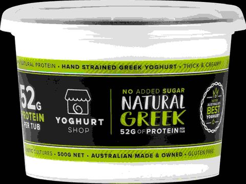 TYS 6x500gm UNSWEETENED GREEK YOGHURT