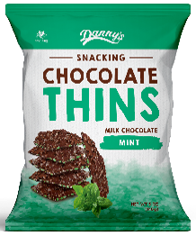 DANNYS 12x140gm MINT CHOCOLATE THINS