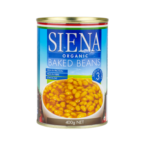 SIENA 12x400gm ORGANIC BAKED BEANS
