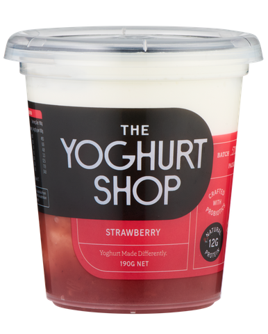 TYS 6x190gm STRAWBERRY GREEK YOGHURT