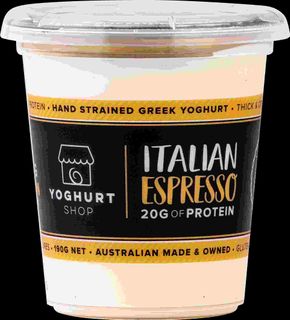 TYS 6x190gm ITALIAN ESPRESSO GRK YOGHURT