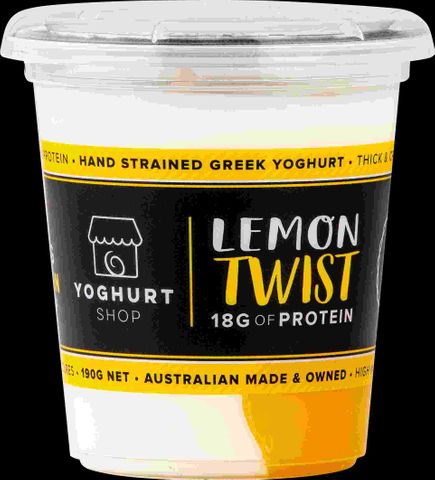 TYS 6x190gm LEMON TWIST GREEK YOGHURT