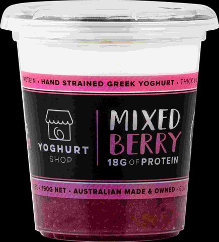 TYS 6x190gm MIXED BERRY GREEK YOGHURT
