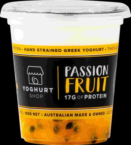 TYS 6x190gm PASSIONFRUIT GREEK YOGHURT