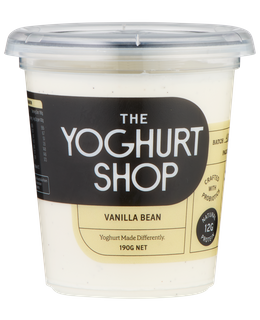 TYS 6x190gm VANILLA BEAN GREEK YOGHURT