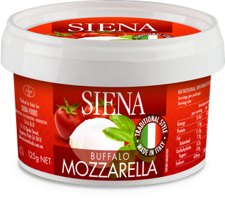 SIENA 12x125gm TUB BUFFALO MOZZARELLA