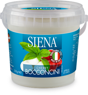 SIENA 8x220gm COWS MILK CHERRY BOCCONCIN