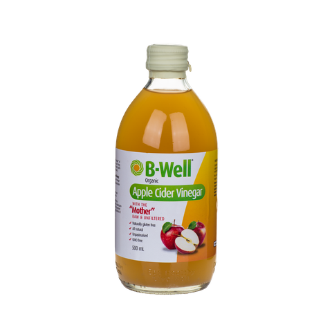 B-WELL 6x500mlORG APPLE CIDER VIN W/MOTH