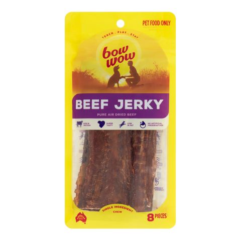 BOW WOW 8x8pk BEEF JERKY