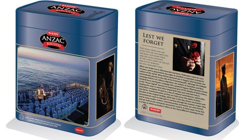 BAKERS 8x300gm MED EVAC COAST ANZAC TIN