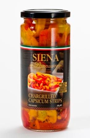 SIENA 12x450gm CHARGRILLED CAPS STRIPS