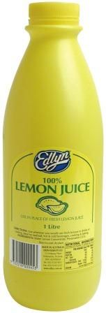 EDLYN 1litre (12) LEMON JUICE