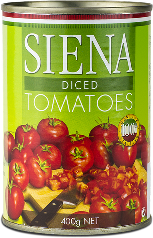 SIENA 12x400gm DICED TOMATOES