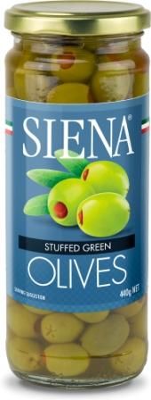 SIENA 6x440g STUFFED GREEN OLIVES