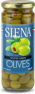 SIENA 6x440g STUFFED GREEN OLIVES