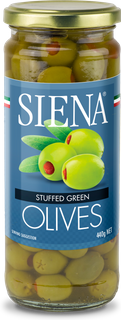 SIENA 6x440g STUFFED GREEN OLIVES