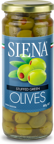 SIENA 6x440g STUFFED GREEN OLIVES