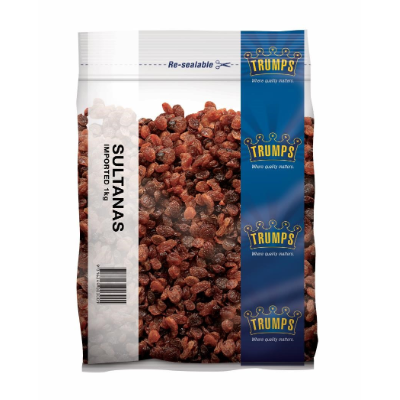 TRUMPS 1kg (10) SULTANAS IMPORTED