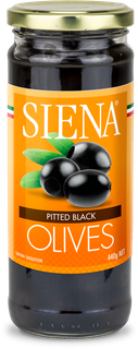 SIENA 6x440g PITTED BLACK OLIVES