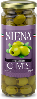 SIENA 6x440g PITTED GREEN OLIVES