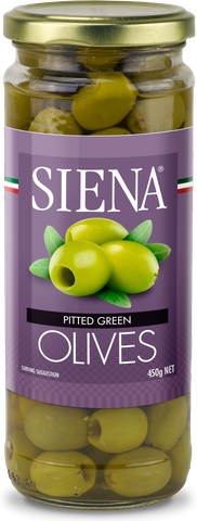 SIENA 6x440g PITTED GREEN OLIVES