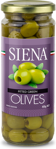 SIENA 6x440g PITTED GREEN OLIVES