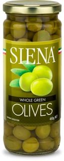 SIENA 6x450g WHOLE GREEN OLIVES