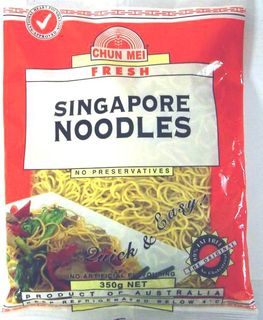 CHUN MEI 6x350gm SINGAPORE NOODLES