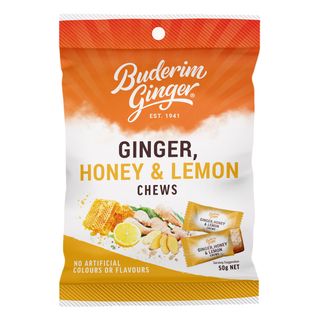 BUDERIM 12x50gm GING/HONEY/LEMON CHEWS