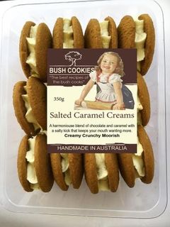 BUSH COOKIES 12x350gm SALTED CARAMEL CRM