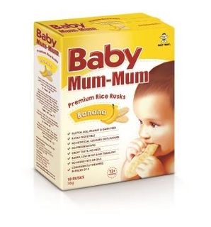 BABY MM 4x36GM RICE RUSK BANANA