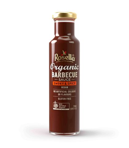 ROSELLA 8x250ml ORG SMOKEY SPICY BBQ SCE