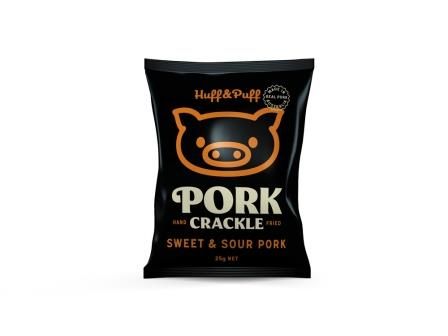 HUFF & PUFF 36x25gm SWEET/SOUR PRK CRKL