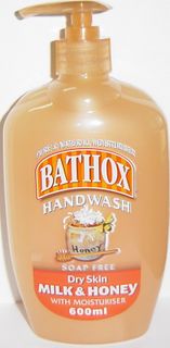 BATHOX 12x600ml HANDWASH MILK & HONEY